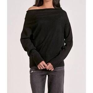 NEW ELAN matilda off shoulder top in black